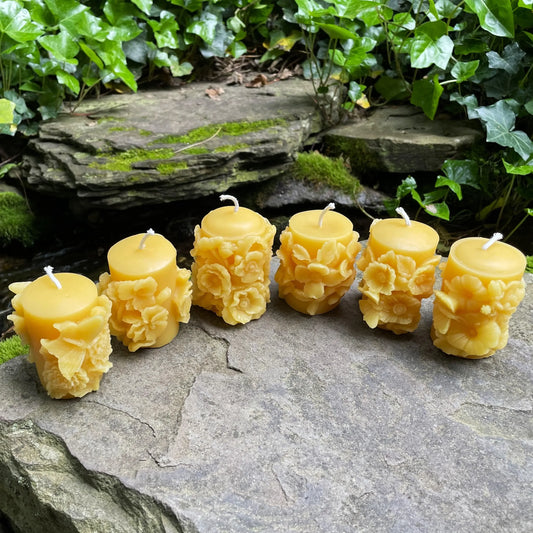 Flower Butterfly Set of 6 Beeswax Candles - BIG FRENCHIES