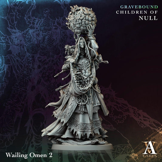 3D Printed Wailing Omens by Archvillain Games