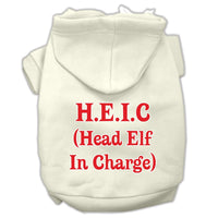 Christmas Pet Hoodie "Head Elf In Charge"