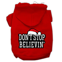 Christmas Pet Hoodie, "Don't Stop Believin"
