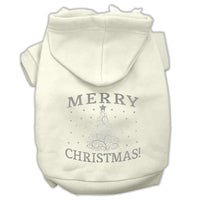 Christmas Pet Hoodie Screen Printed, "Shimmer Christmas Tree"