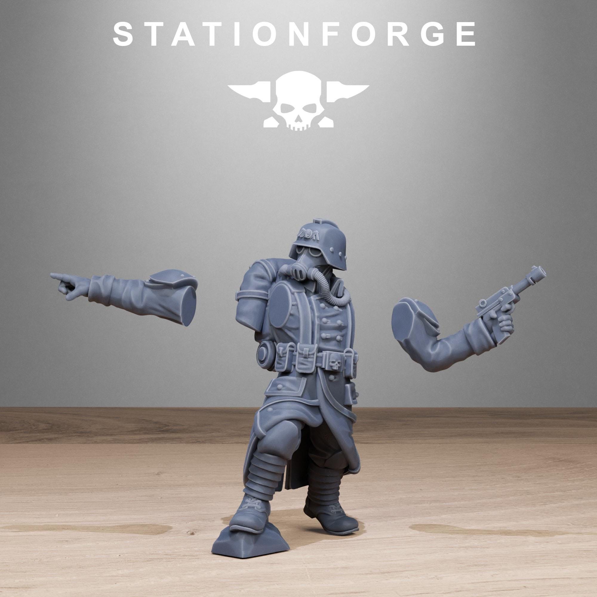 3D Printed GrimGuard Rocketeers by StationForge Miniatures
