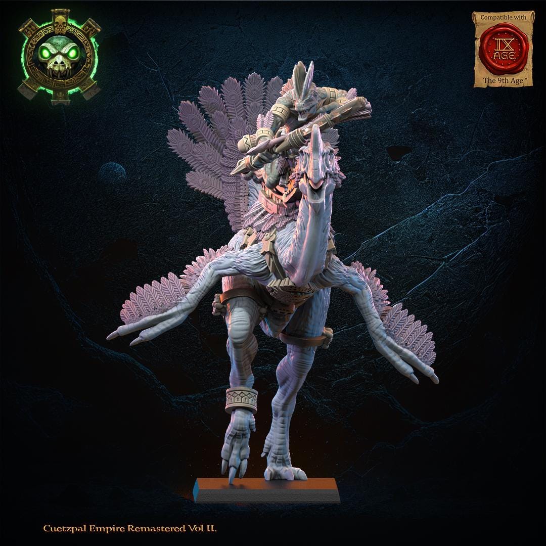 3d Printed Ceratomimus Bow Heroine by Lost Kingdom Miniatures