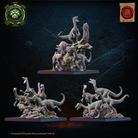 3d Printed Compsognathus Swarm by Lost Kingdom Miniatures