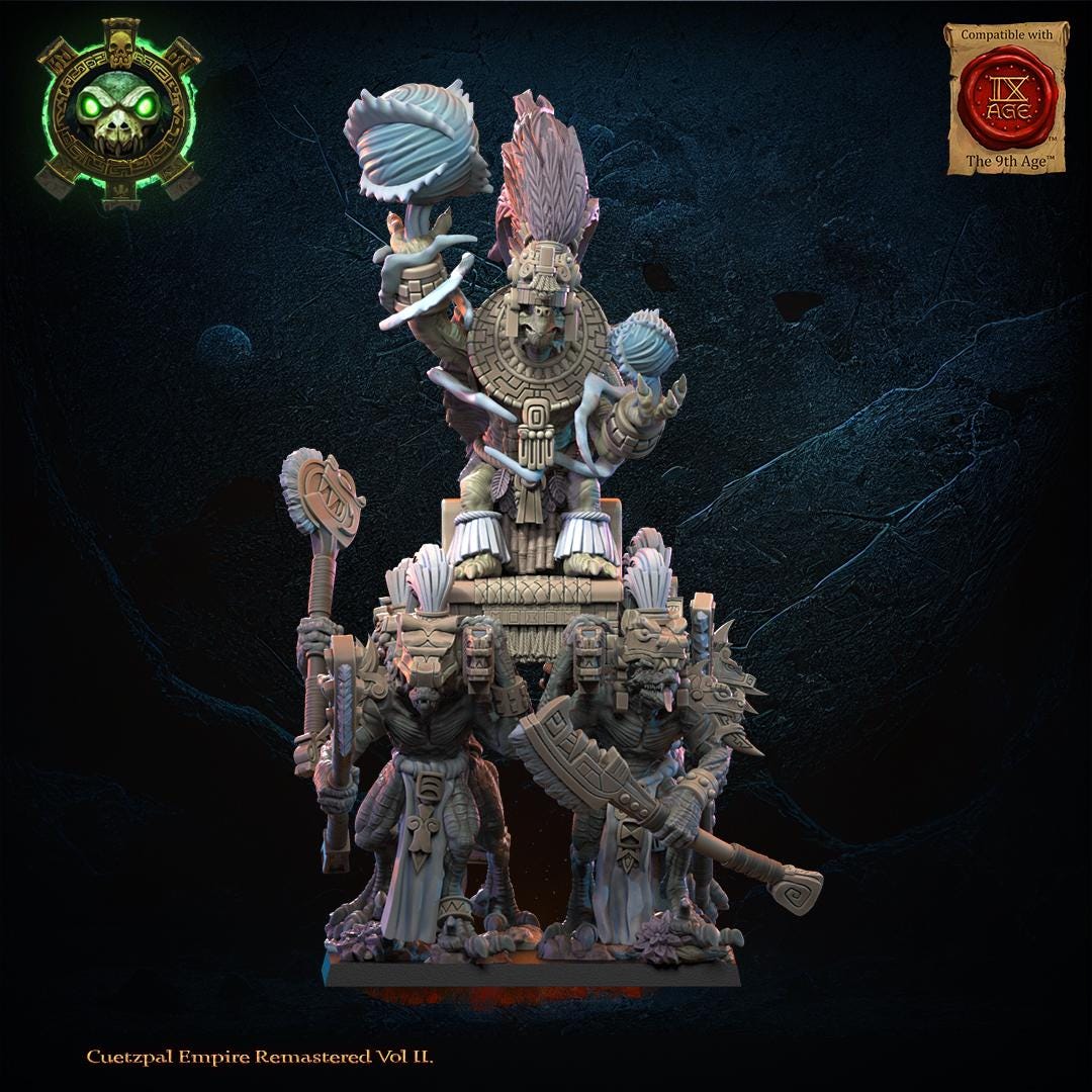 3d Printed Tezcatlipoca, The Living God by Lost Kingdom Miniatures