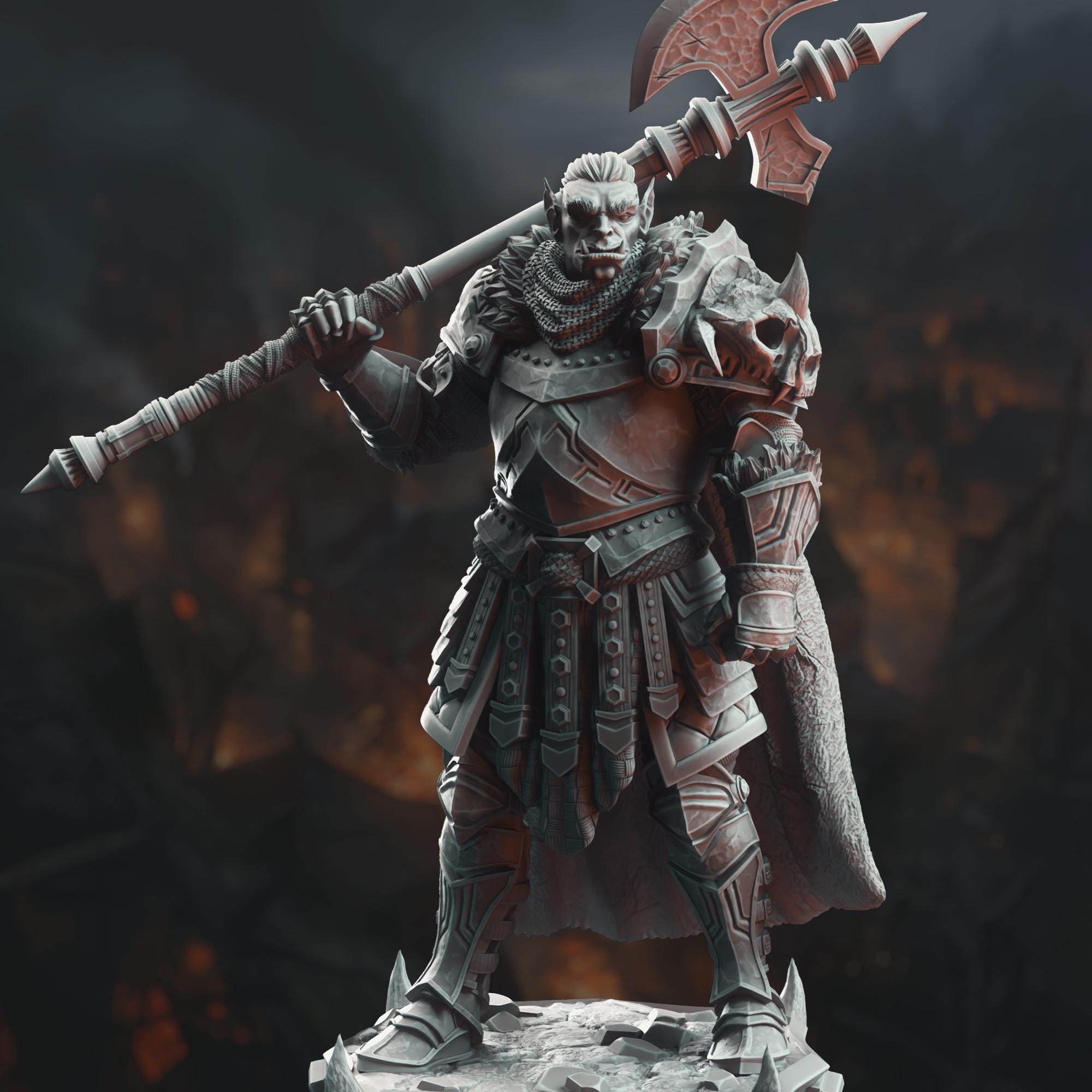 3D Printed Orc Grimdark Knight by DM Stash