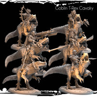 3D Printed Goblin T-Rex Cavalry by Monolith Arts