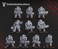 3d Printed Ignisaurus Clan Pulsarum Squad by DakkaDakka Miniatures