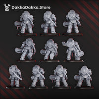 3d Printed Ignisaurus Clan Pulsarum Squad by DakkaDakka Miniatures