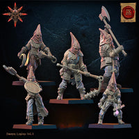 3D Printed Chaos Cultists by Lost Kingdom Miniatures