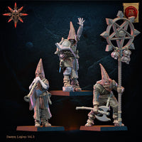 3D Printed Chaos Cultists Command Group by Lost Kingdom Miniatures