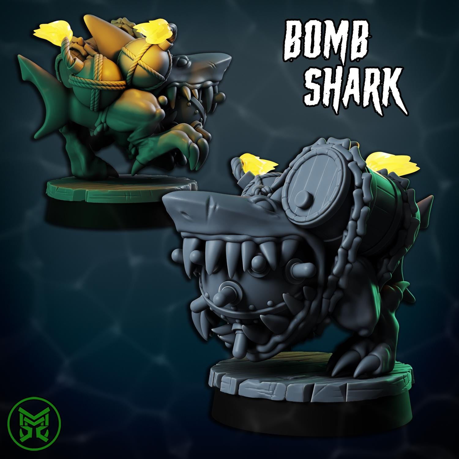 3d Printed Ork Commandos by Mekka Miniatures