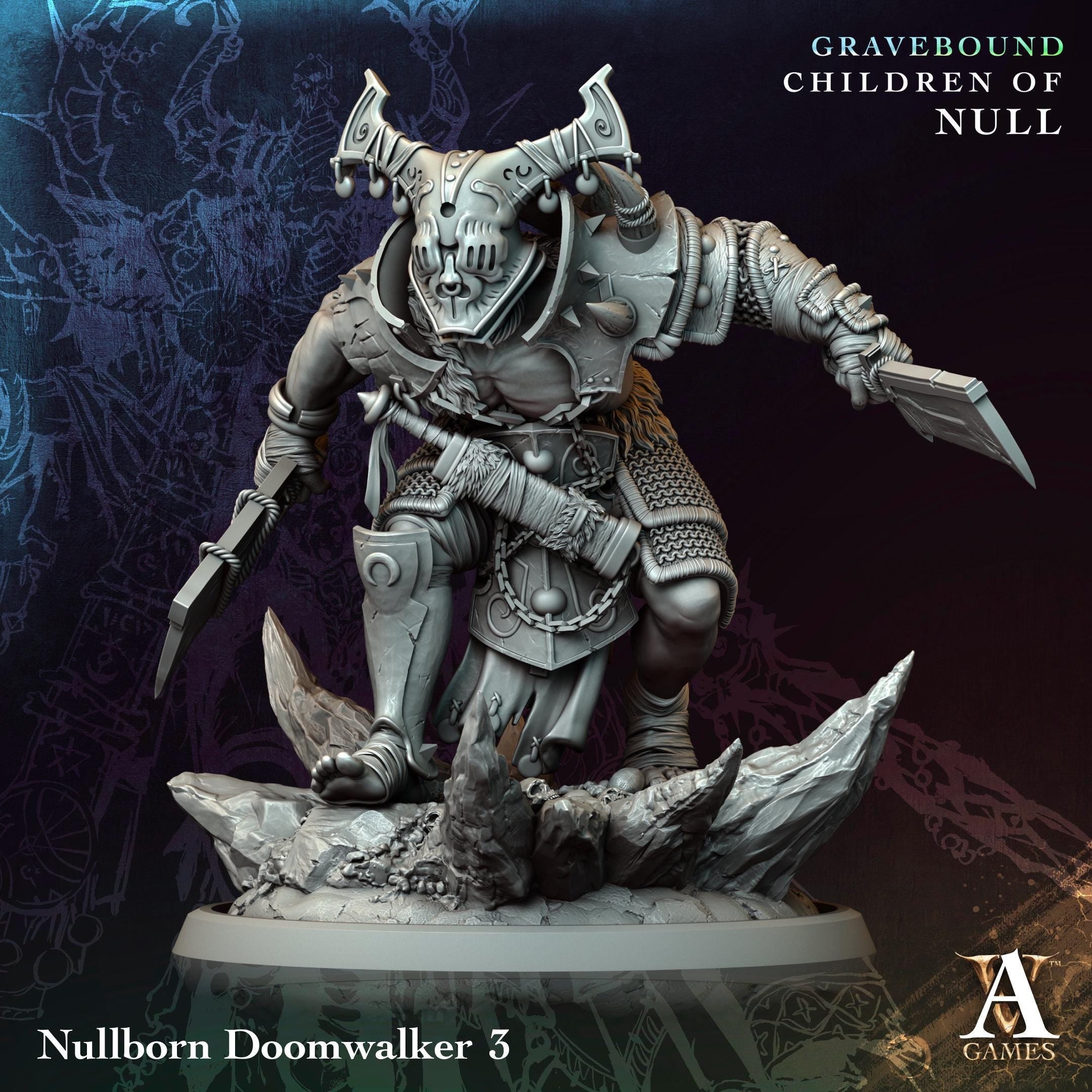 3D Printed Nullborn Doomwalkers by Archvillain Games