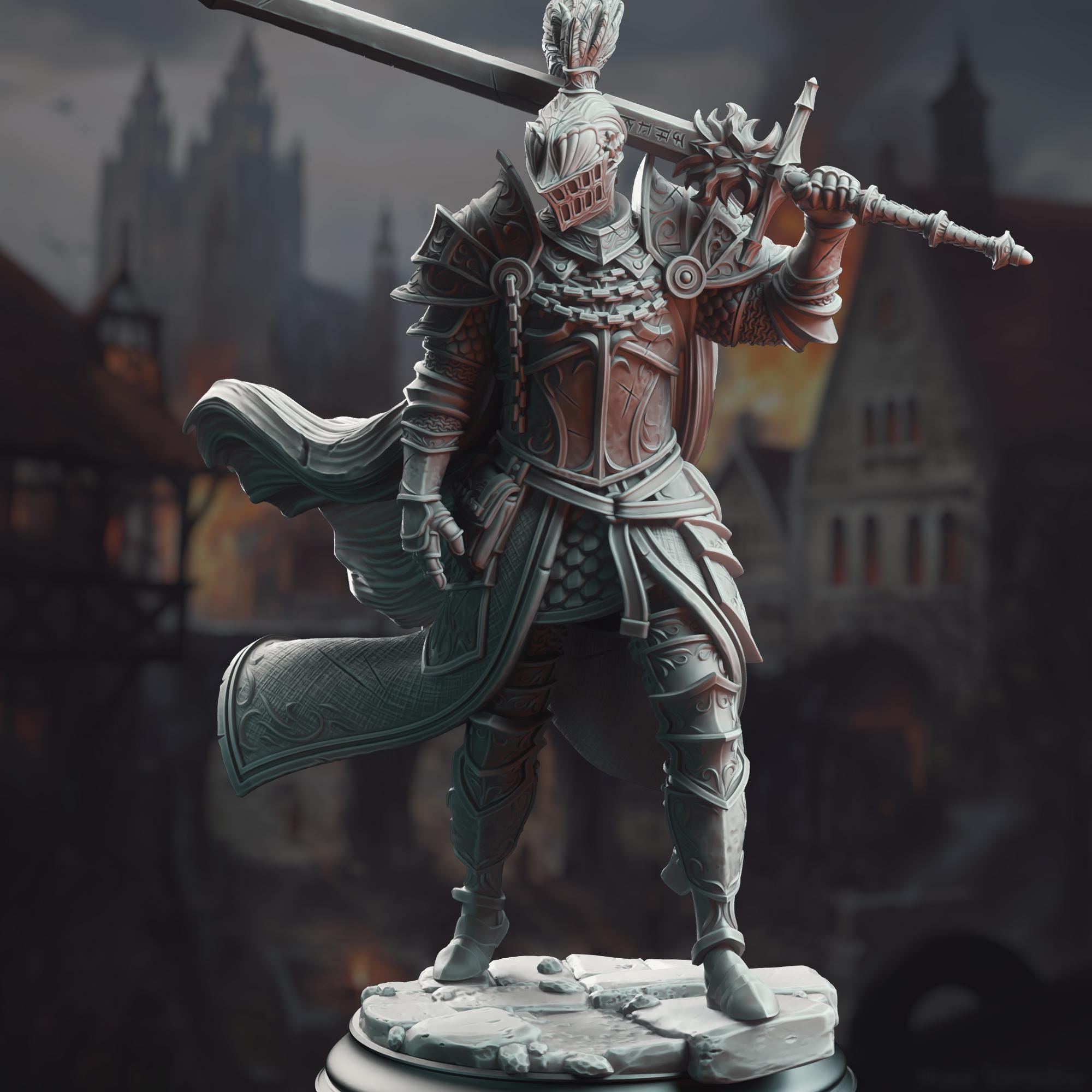 3D Printed Knight of the Dusk by DM Stash