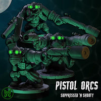 3d Printed Sneaky Pirate Orc Pistoleers x6 by Mekka Miniatures