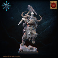 3D Printed Chaos Barbarian Chief by Lost Kingdom Miniatures