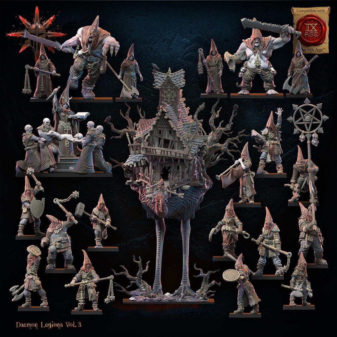 3D Printed Chaos Cultist Sacrifice by Lost Kingdom Miniatures
