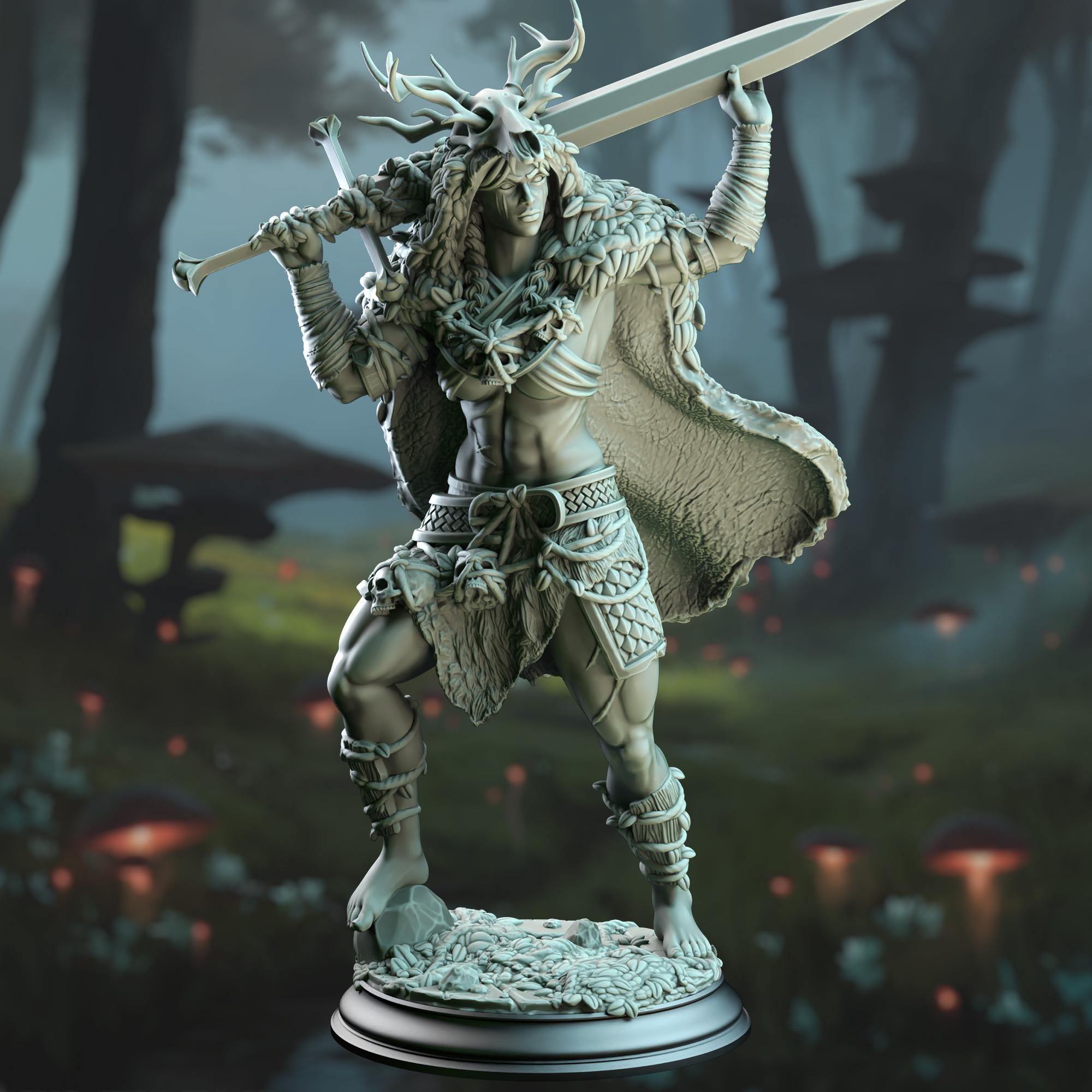 3D Printed Goliath Fey Barbarian by DM Stash