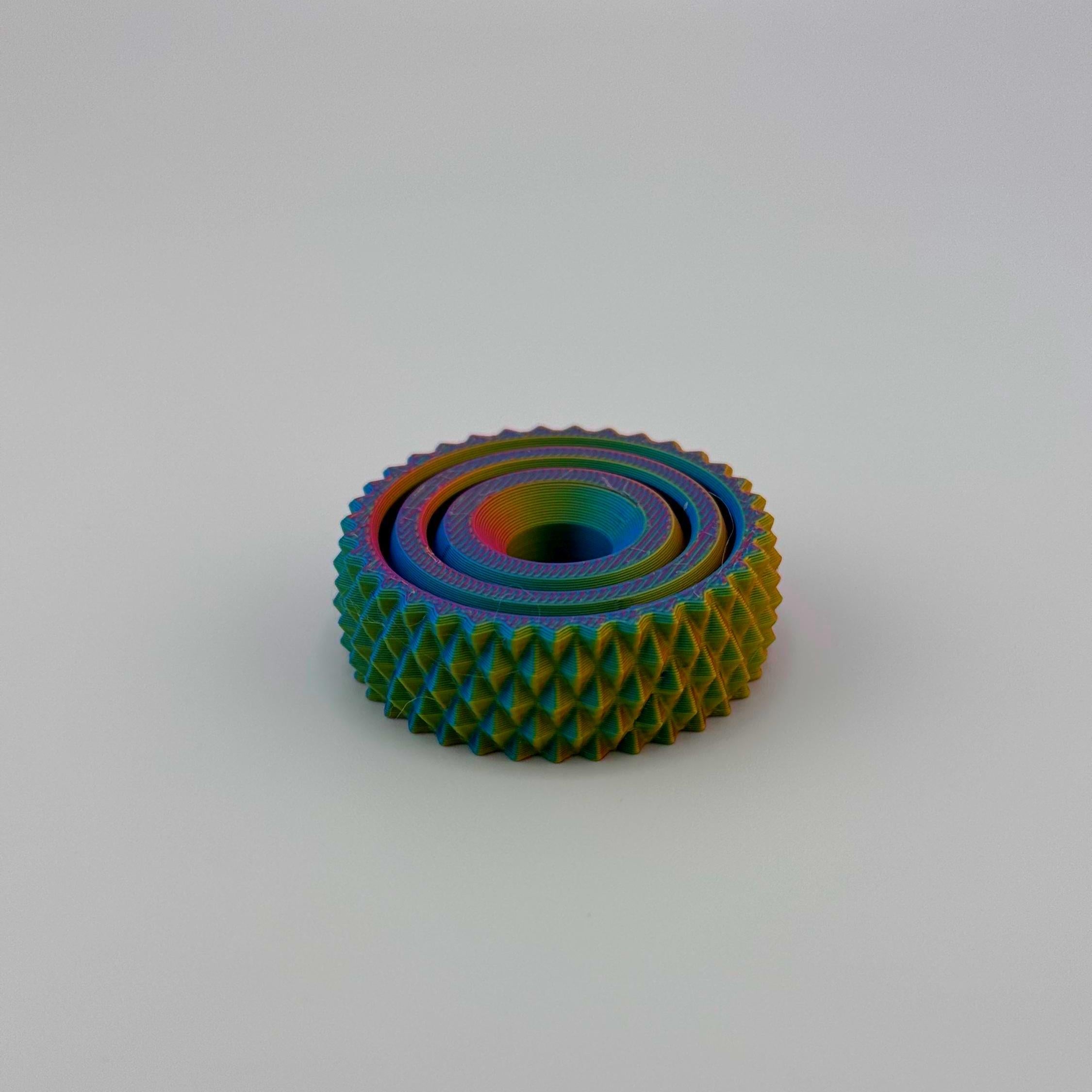 Multi Color Spiky Gyro Fidget Spinner