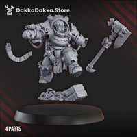 3d Printed Gorgwork Commander by DakkaDakka Miniatures
