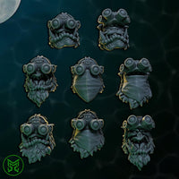 3d Printed Sneaky Pirate Orc Pistoleers x6 by Mekka Miniatures