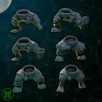 3d Printed Sneaky Pirate Orc Pistoleers x6 by Mekka Miniatures
