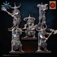 3D Printed Heavy Weapon Chaos Barbarian Regiment x10 by Lost Kingdom Miniatures