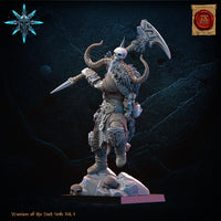 3D Printed Chaos Barbarian Chief by Lost Kingdom Miniatures