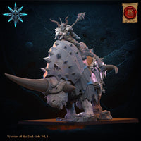 3D Printed Wasteland Wooly Trihorn by Lost Kingdom Miniatures
