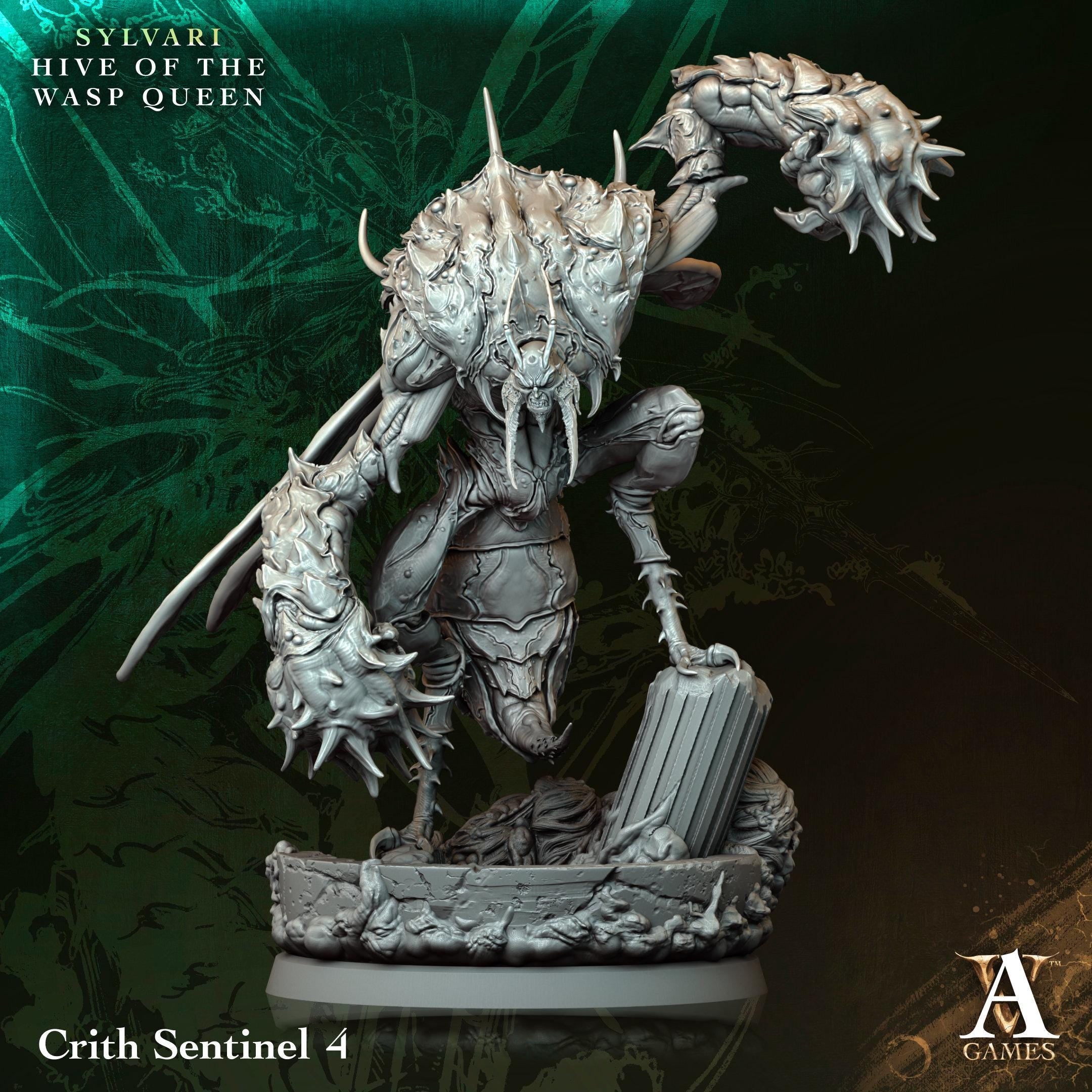 3D Printed Crith Sentinels by Archvillain Games