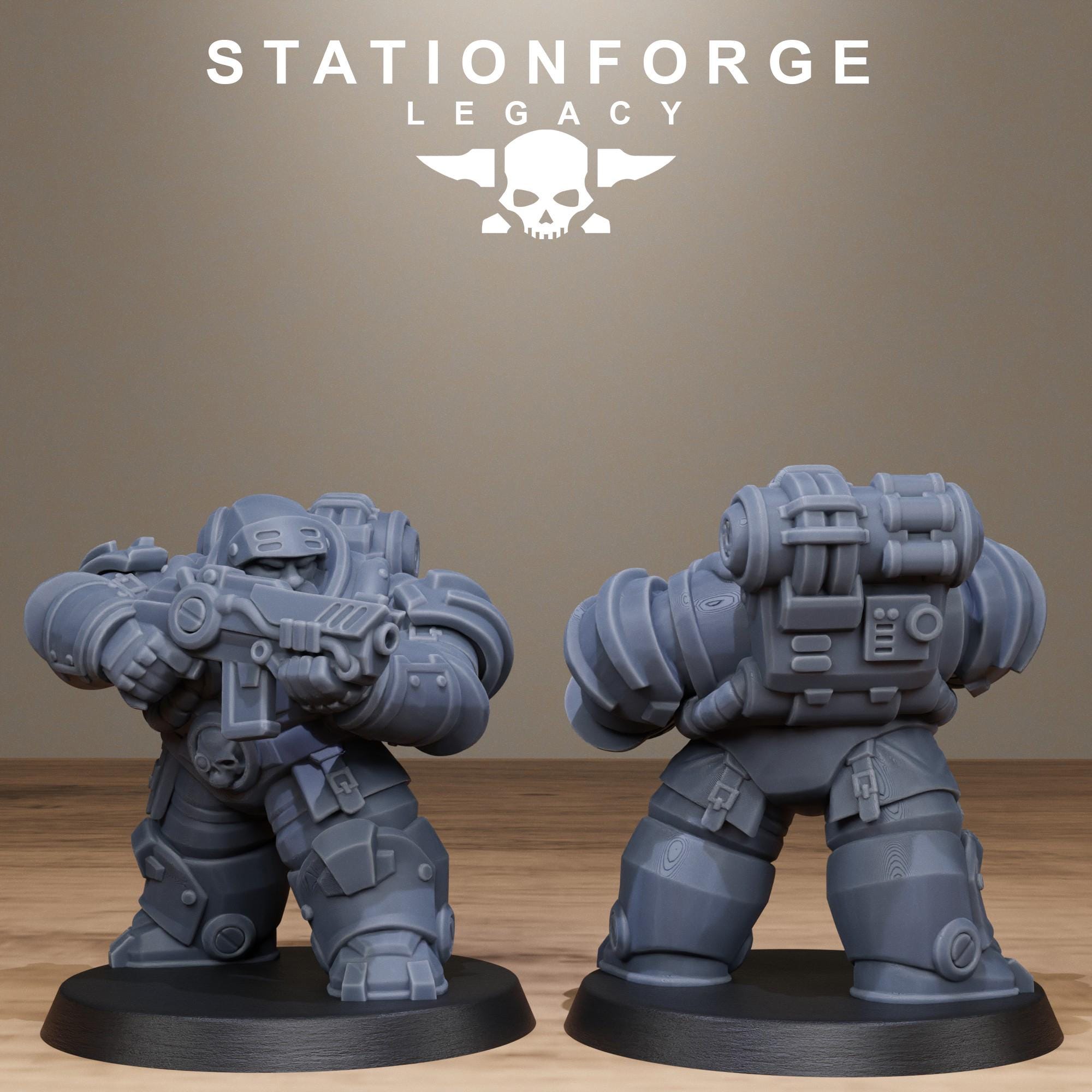 3D Printed Ironvale Heavies by StationForge Miniatures