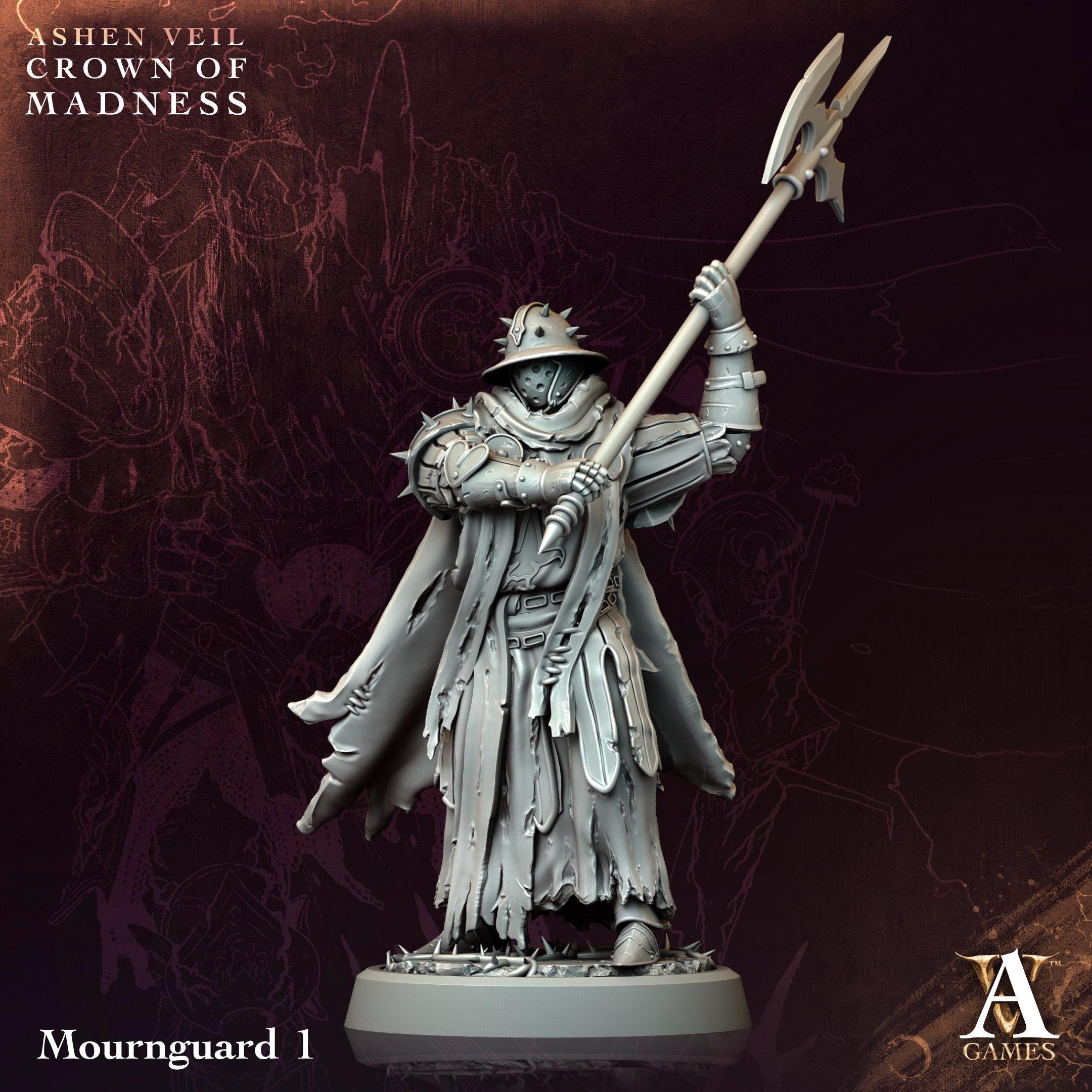 3D Printed Mournguards by Archvillain Games