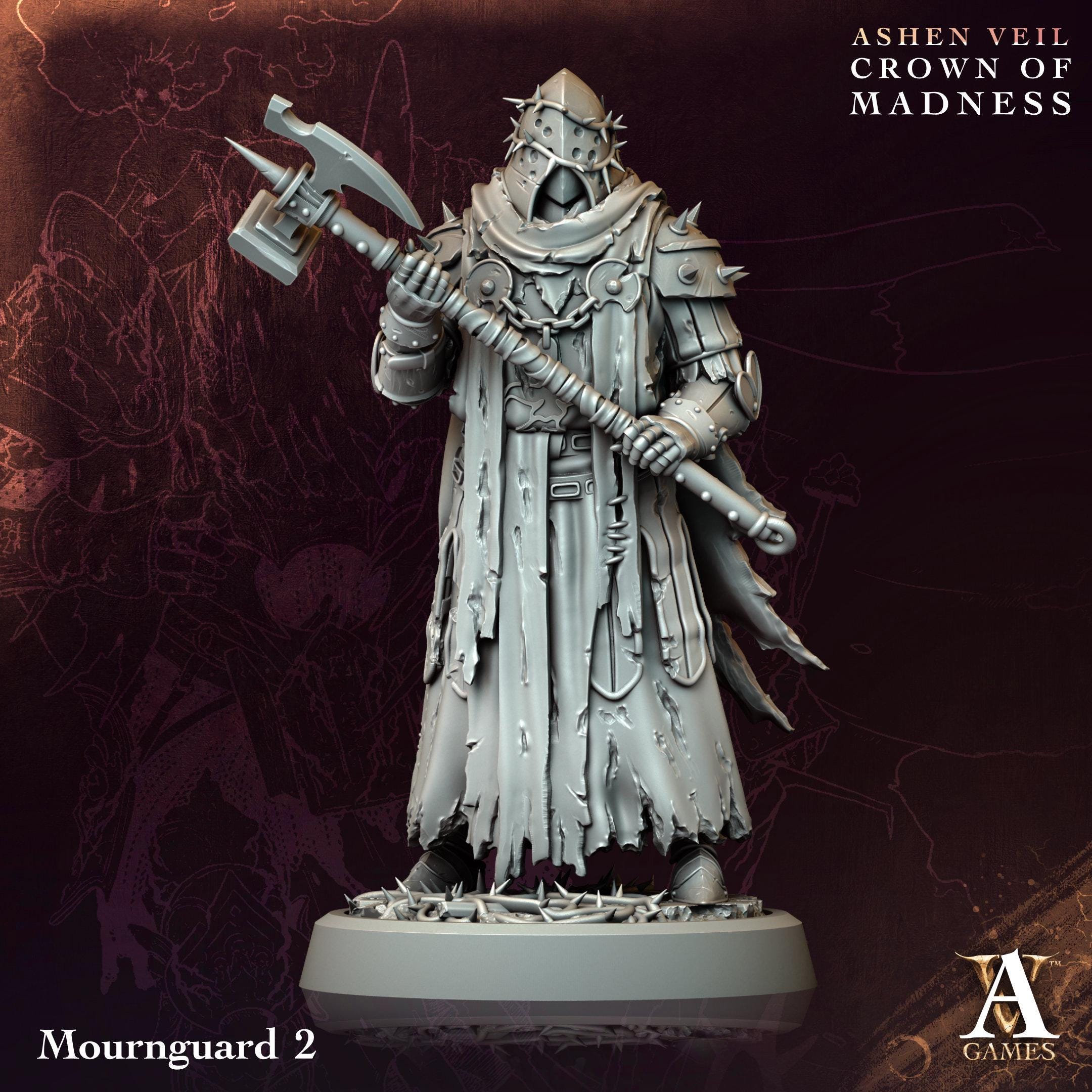 3D Printed Mournguards by Archvillain Games