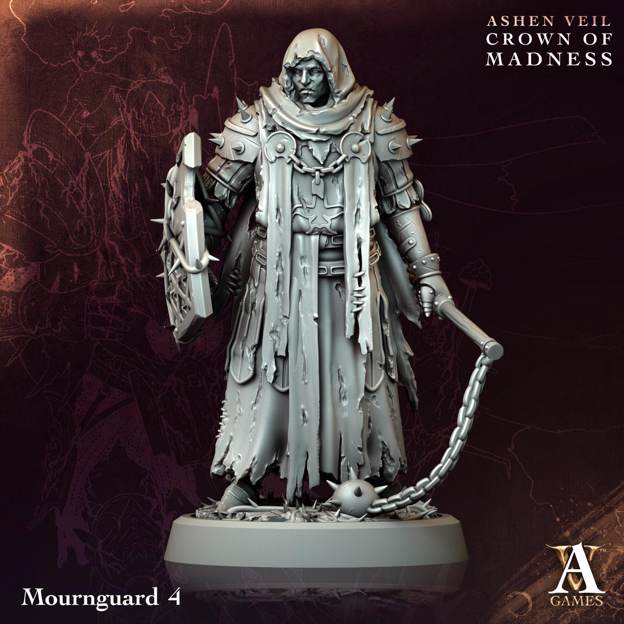 3D Printed Mournguards by Archvillain Games
