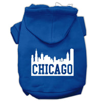 Pet Hoodie "Chicago Skyline"