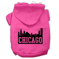 Pet Hoodie "Chicago Skyline"