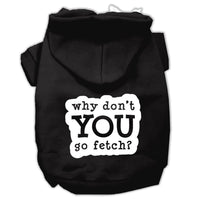 Pet Hoodie Screen Printed, "Fetch"