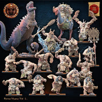 3D Printed Hinewai, Tohunga with Familiar by Lost Kingdom Miniatures