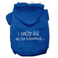 Pet Hoodie "I Really Did Eat The Homework"