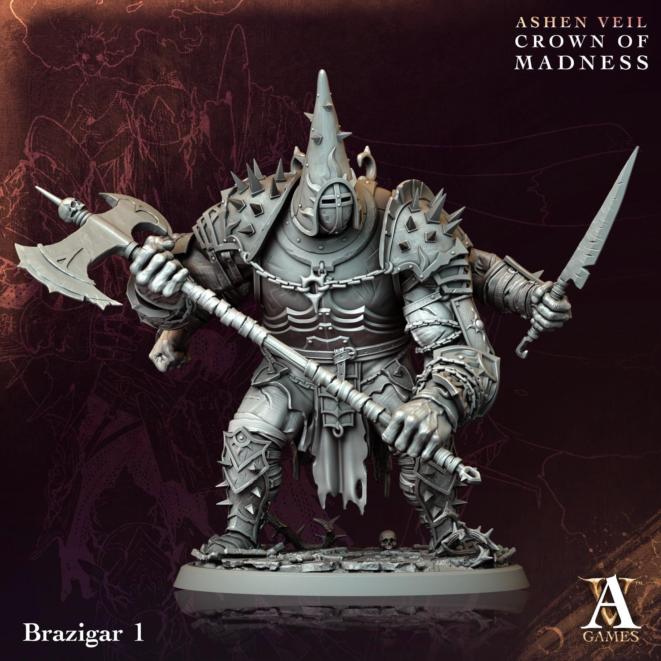 3D Printed Brazigar by Archvillain Games