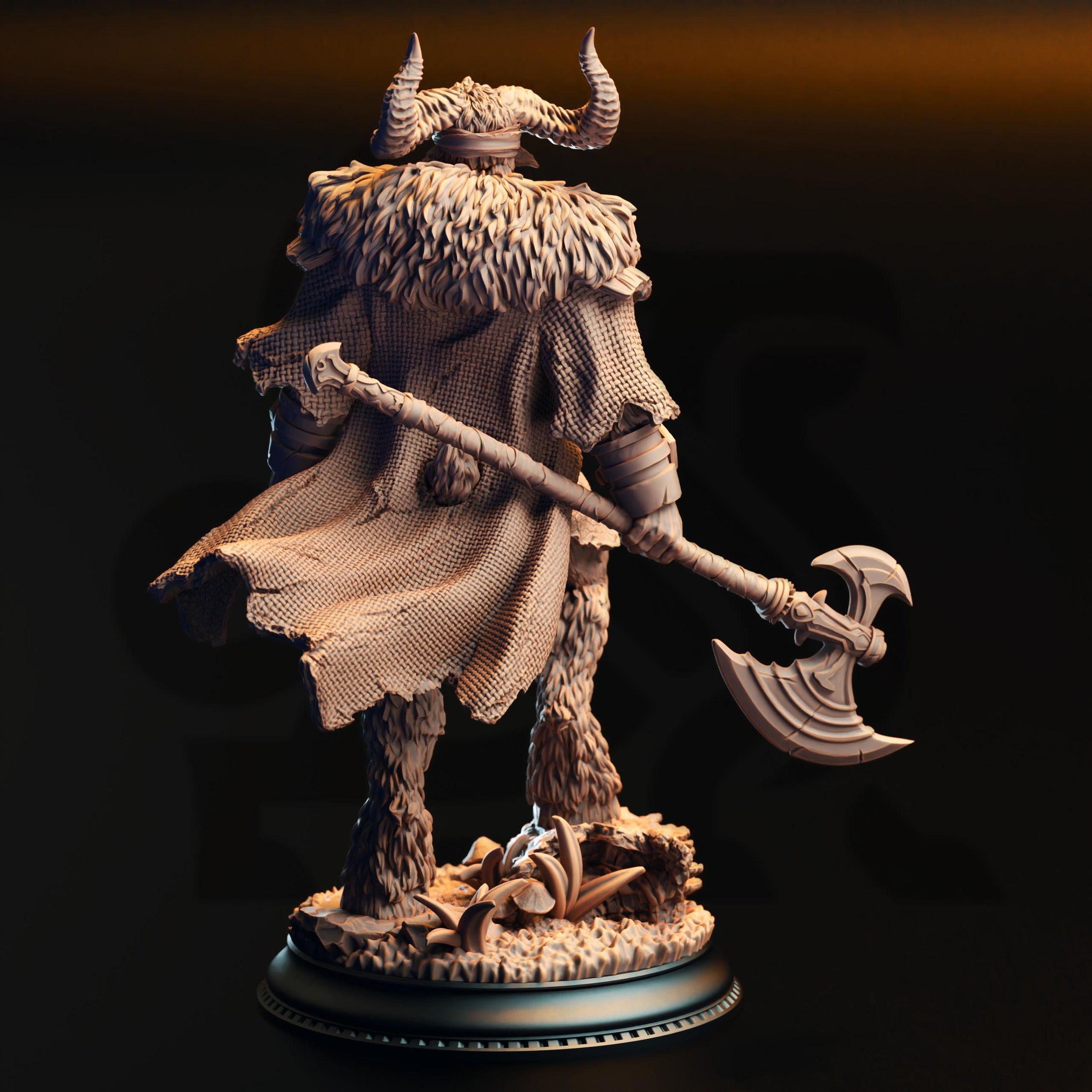 3D Printed Satyr Barbarian by DM Stash