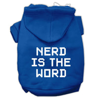 Pet Hoodie "Nerd Is The Word"