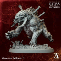3D Printed Goretusk Fellbeasts by Archvillain Games