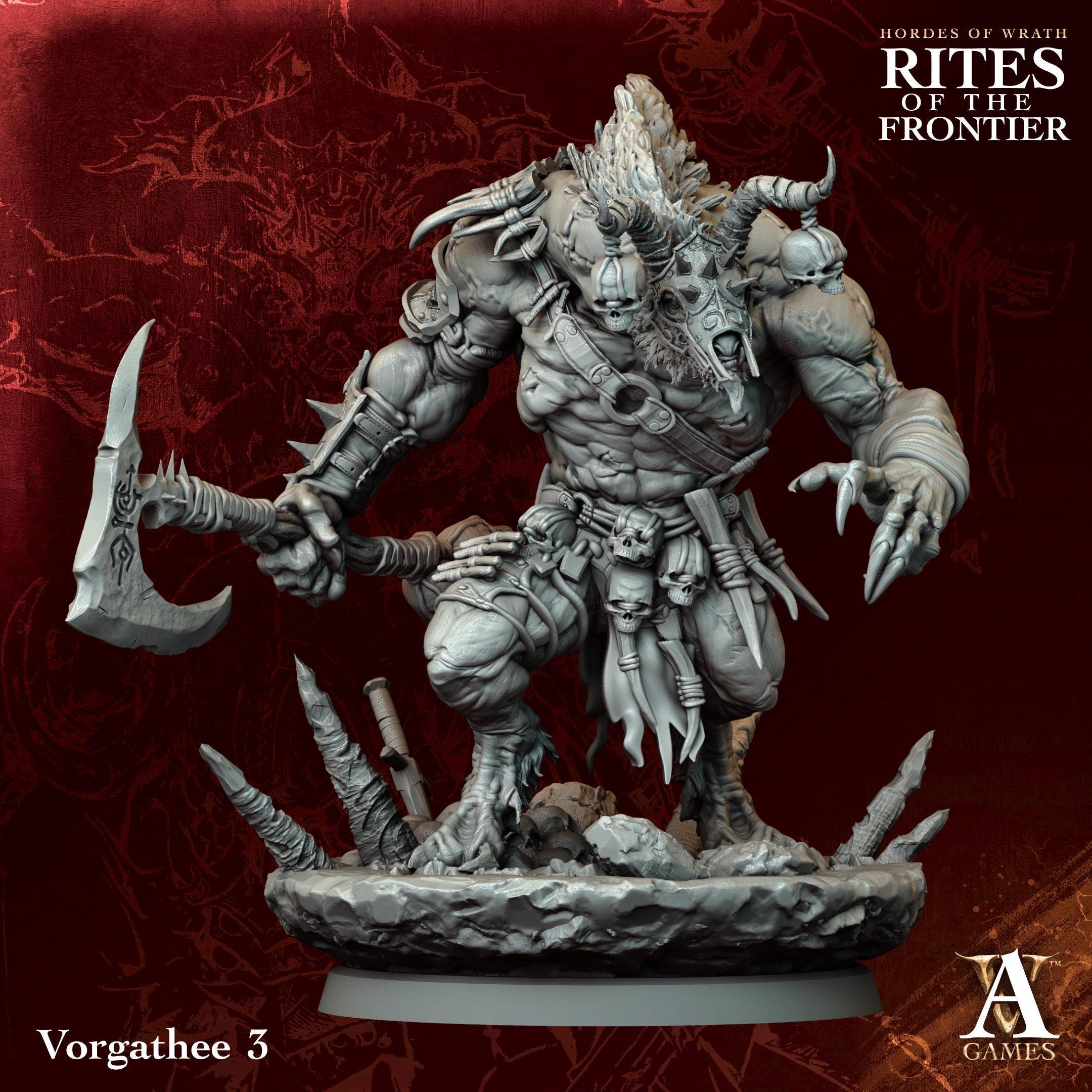 3D Printed Vorgathees by Archvillain Games