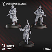 3D Printed Trench Heavy Support x3 by DakkaDakka Mininatures