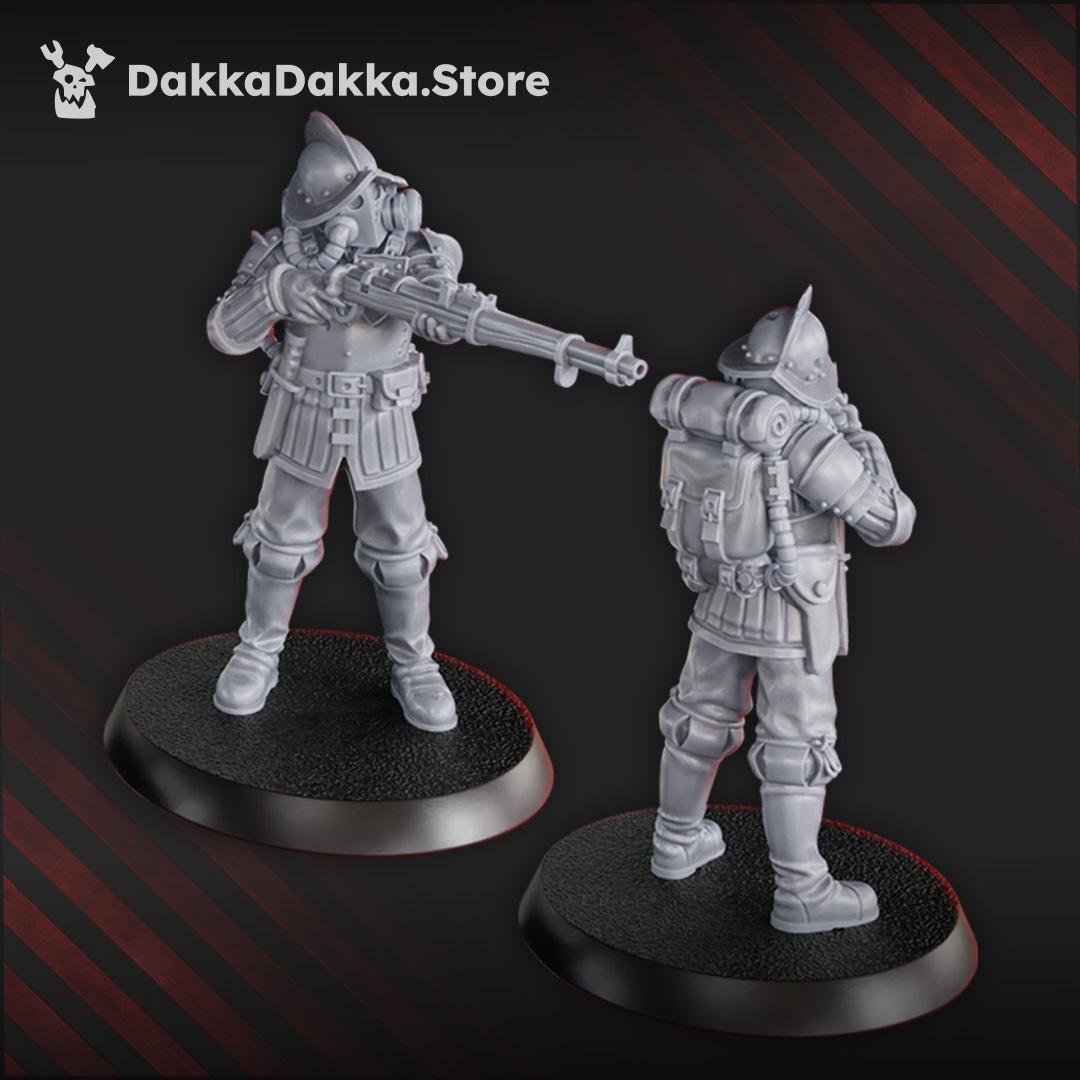 3D Printed Trench Elite Conquistadors x6 by DakkaDakka Mininatures