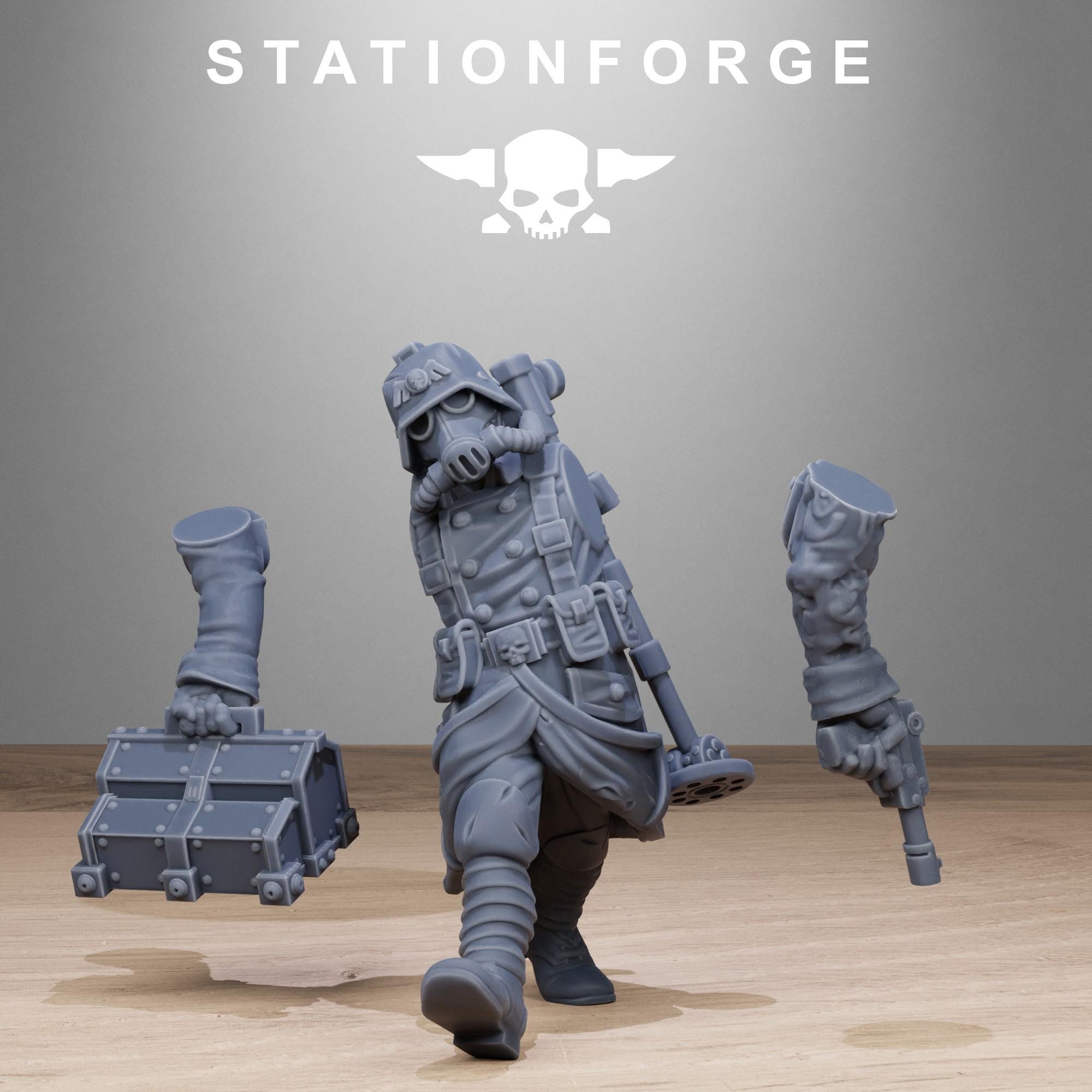 3D Printed GrimGuard Radioactive Mutants x10 by StationForge Miniatures