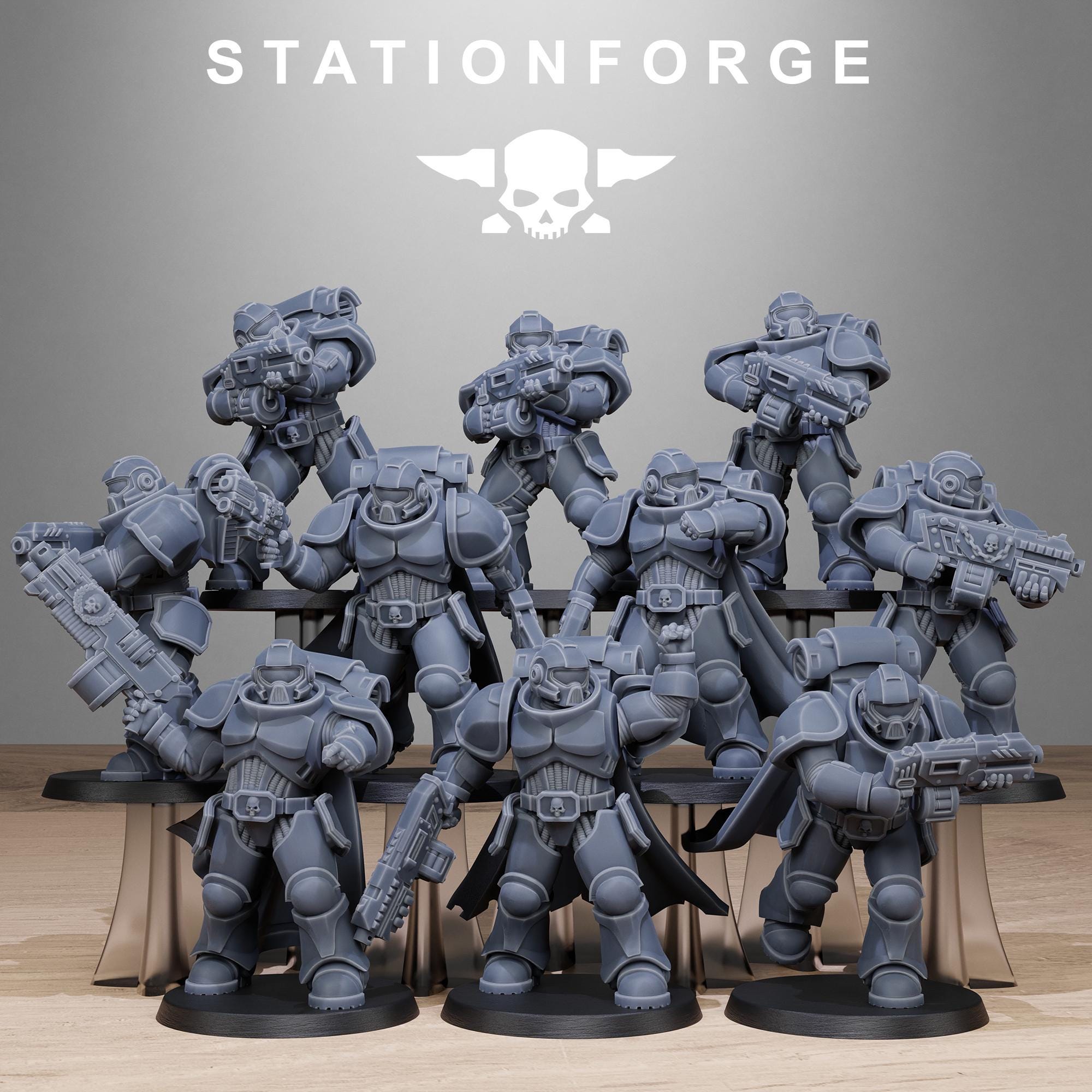 3D Printed Socratis Brutes x10 by StationForge Miniatures