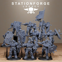 3D Printed Solaris Spearmen x10 by StationForge Miniatures