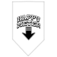 Pet and Dog Bandana Screen Printed, "Happy Meter"